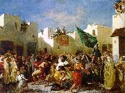 Eugene Delacroix The Fanatics of Tangier oil painting artist